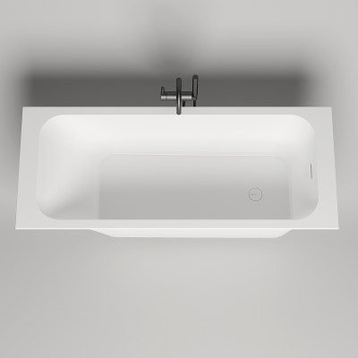 Ванна из искусственного камня Salini Orlanda Kit 180х80 102112G белая глянцевая прямоугольная
