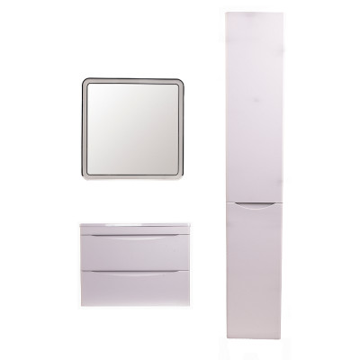 Тумба Style Line Бергамо 60 СС-00002316 подвесная белая антискрейч с раковиной