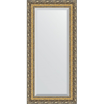 Зеркало настенное Evoform Exclusive 115х55 BY 1250 с фацетом в багетной раме Виньетка бронзовая 85 мм