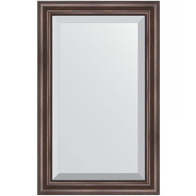 Зеркало настенное Evoform Exclusive 81х51 BY 1134 с фацетом в багетной раме Палисандр 62 мм