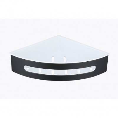 Полка для ванной комнаты угловая Raglo R340.01.06, черный