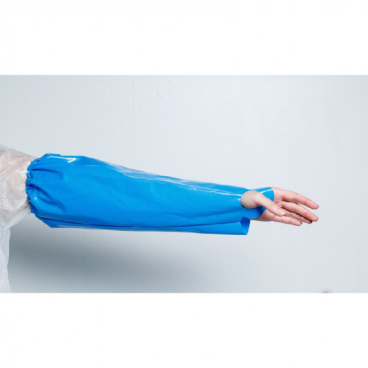 Haccper Нарукавник Uretex Safegrip, 460*220 мм, 0.15 мм, синий, 40 шт/кор