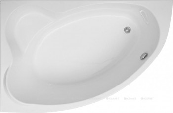 Акриловая ванна Aquanet Lyra 150x100 L с каркасом пристенная асимметричная (00255736)