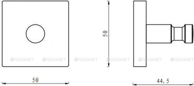 Крючок для полотенец Aquanet Flash S1 хром (00210754)