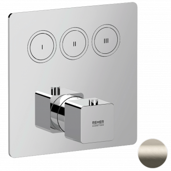 Смеситель термостатический для душа Remer Absolute AU99D3KBXV, сталь