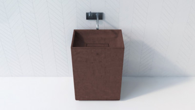 BetON WВ-609 Напольная раковина из бетона серого оттенка в стиле Лофт