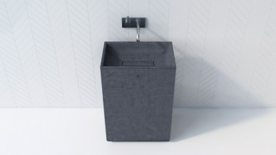 BetON WВ-609 Напольная раковина из бетона серого оттенка в стиле Лофт