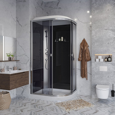 Душевая кабина Niagara Eco 120x80 L E120/80/13L/TN асимметричная