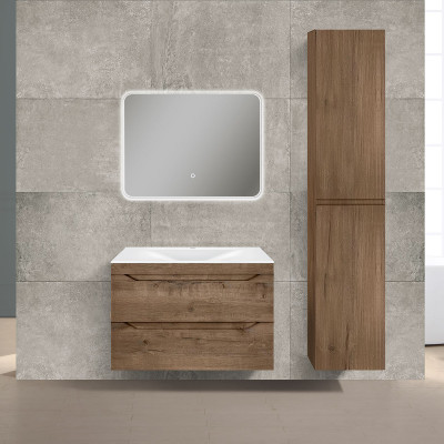 Тумба под раковину Vincea Fine 800 подвесная 2 ящика soft close, V.Oak VMC-2F800VO