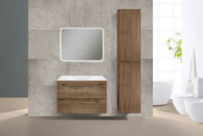 Тумба под раковину Vincea Fine 800 подвесная 2 ящика soft close, V.Oak VMC-2F800VO