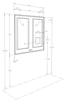 Зеркало в ванную Aquaton Сакура 120 1A249702SKW80 белое прямоугольное
