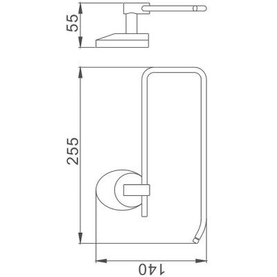 Держатель бумажных полотенец Haiba HB1603-2 (металл) хром