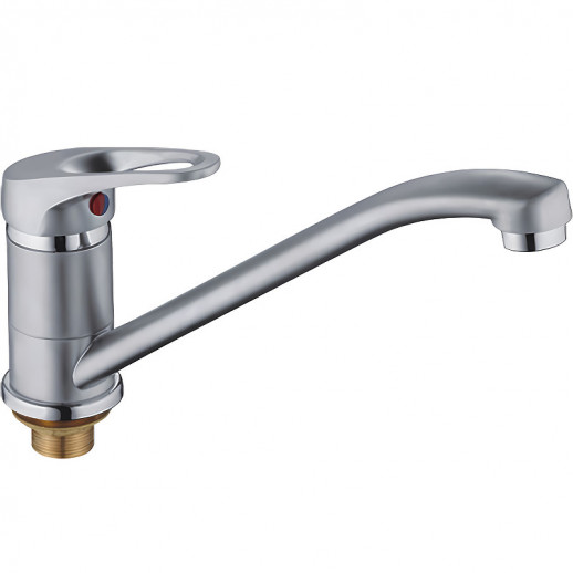 Однорычажный смеситель для кухни Haiba HB4913-1 с поворотным изливом (латунь) хром