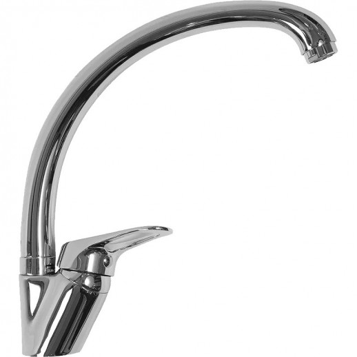 Однорычажный смеситель для кухни Haiba HB4113 с поворотным изливом (латунь) хром