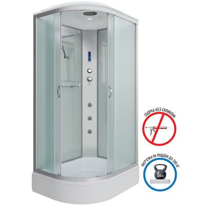Душевая кабина Niagara Classic 110х90 R NG-33194-14RF с гидромассажем асимметричная