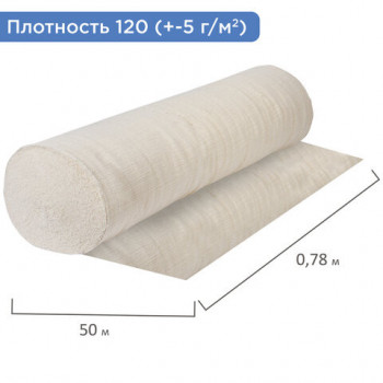 Полотно НЕТКОЛ, Узбекистан, рулон 0,75х50 м, плотность 120 (±5) г/м2, в пакете, LAIMA, 607523