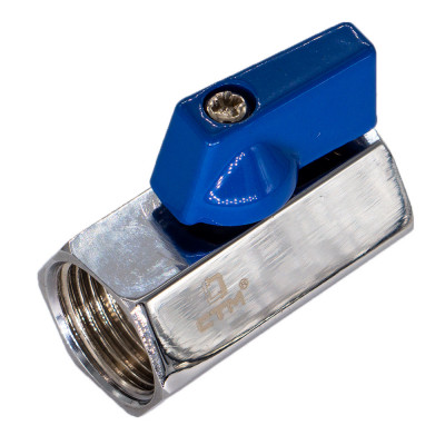 хромированный шаровой кран мини для воды CTM 1/2" с флажком CWMFF012
