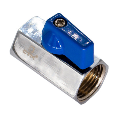 хромированный шаровой кран мини для воды CTM 1/2" с флажком CWMFF012