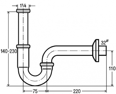 Viega Трубный сифон