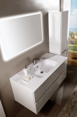 SanVit КУБЭ-2 тумба с раковиной 75 см