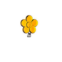 Primanova M-B2504-11 декоративный крючок цветок, желтый