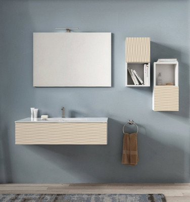 Тумба под раковину Cezares Bali BABS1201C1V.601 120 см подвесная, 1 ящик, для раковины с 1-й чашей, цвет белый матовый (bianco laccato opaco)