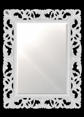 Зеркало для ванной Misty Аврора R.1021.BA.ZF.col 131 750х970 белый, прямоугольное (Л-Авр-08075-112ПрБ)