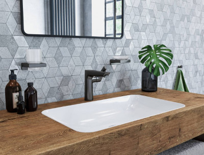 Мыльница подвесная Hansgrohe AddStoris 41746340 (черный хром )