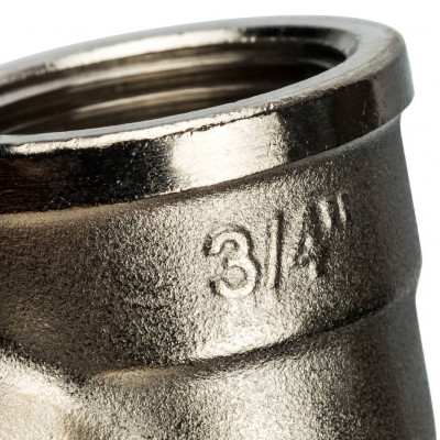 Угольник резьбовой STOUT латунь ВВ никелированный 3/4 SFT-0014-000034