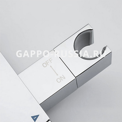 Термостатический смеситель с гигиеническим душем Gappo хром (G7207-40)