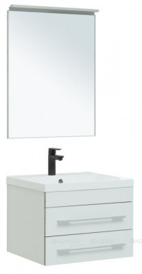 Комплект мебели для ванной Aquanet Верона 58 New белый матовый (00281102)