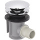 Донный клапан Hansgrohe 50107000 click-clack хром для ванны  (50107000)