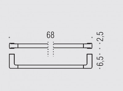 COLOMBO Lulu B6211.CR полотенцедержатель хром