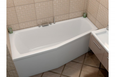 Ванна акриловая левосторонняя Relisan AQUARIUS Гл000023277 170x70 ассиметричная 160 л