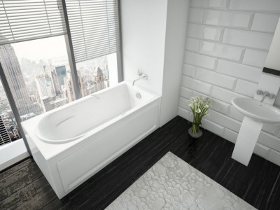 Ванна акриловая Aquatek Леда прямоугольная 170х80 (без гидромассажа) LED170-0000052