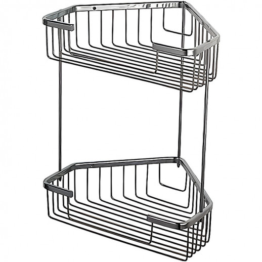 Полка-корзина Haiba HB335-1 угловая (металл) хром