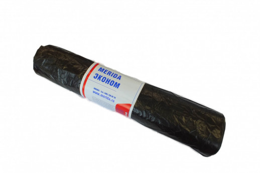 Мешки для мусора "MERIDA ECONOMY" черные 120л., 70х110см, 50шт/рулон
