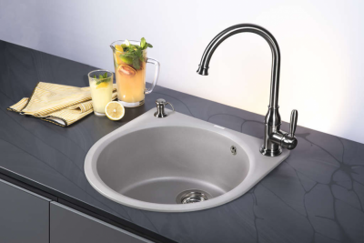 Мойка OMOIKIRI AKEGATA 51-BE Artgranit ваниль круглая 510x510 (4993752)