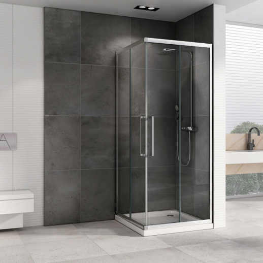 Душевой уголок ABBER Schwarzer Diamant AG02100H, 100х100 см