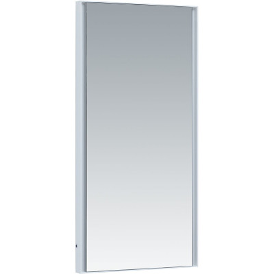 Зеркало в ванную Allen Brau Infinity 50 1.21021.WT с подсветкой белое с сенсорным выкл прямоугольное