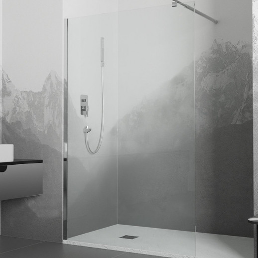 Душевая перегородка RGW Walk In WA-002 90 35100209-11 прозрачная профиль хром