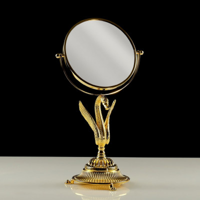 MIGLIORE Luxor 26129 зеркало оптическое D18xH38 (3X) настольное, золото