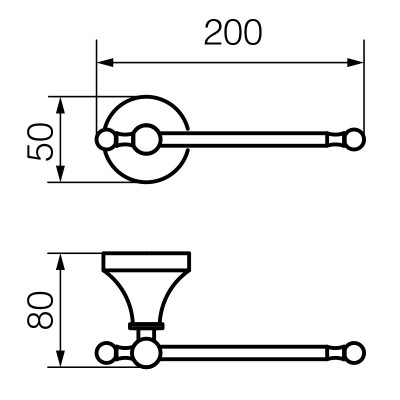 VERAGIO GIALETTA CHROMO VR.GIL-6480.CR бумагодержатель, хром