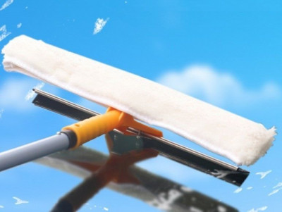 Сгон для окон пластик 35см + шубка Baiyun Cleaning AF06003