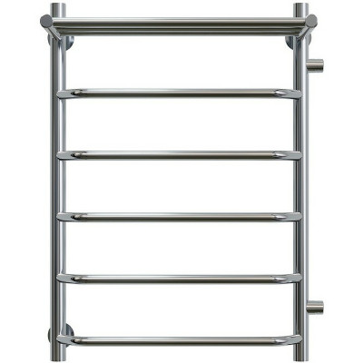 Полотенцесушитель водяной Aringa Римини 50x80x50 R AR03025CH с полкой хром лесенка