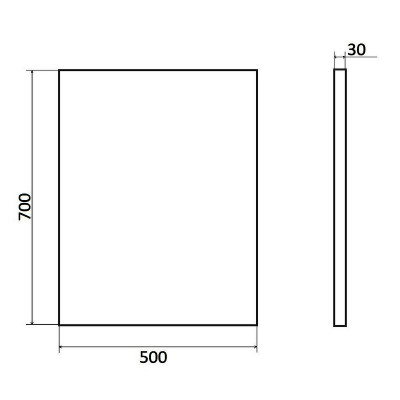 Зеркало для ванной Orange Nature 50 ON-50ZE с подсветкой с сенсорным выключателем