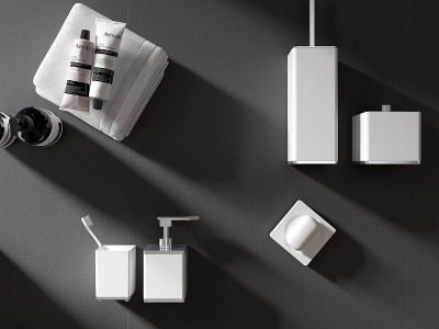 Контейнер Boheme Venturo 10964-W-CR настольный, белый/хром