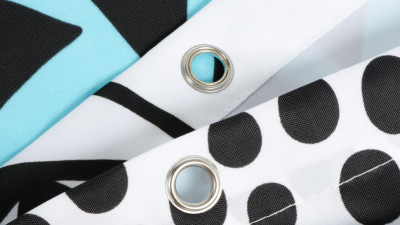 Штора для ванной Fixsen Design Flux (FX-2511), цвет рисунок - белый