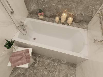 Акриловая ванна Vayer Milana 190x80 Гл000025934 прямоугольная