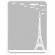 Зеркало GFmark с матированным рисунком - Париж 500х700 мм, полка 500 мм (40509)  (40509)